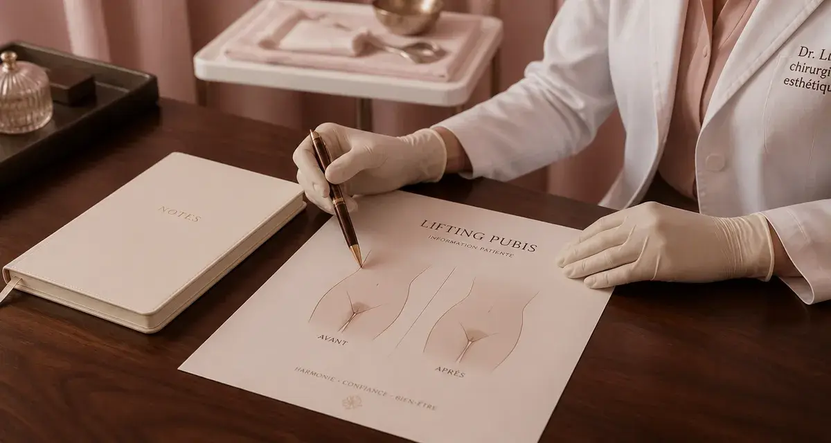Lifting pubis avant après : consultation en cabinet médical