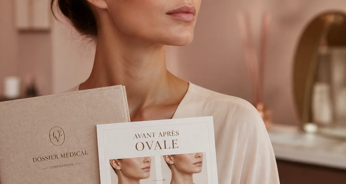Ovale du visage avant après : mâchoire redéfinie sans chirurgie