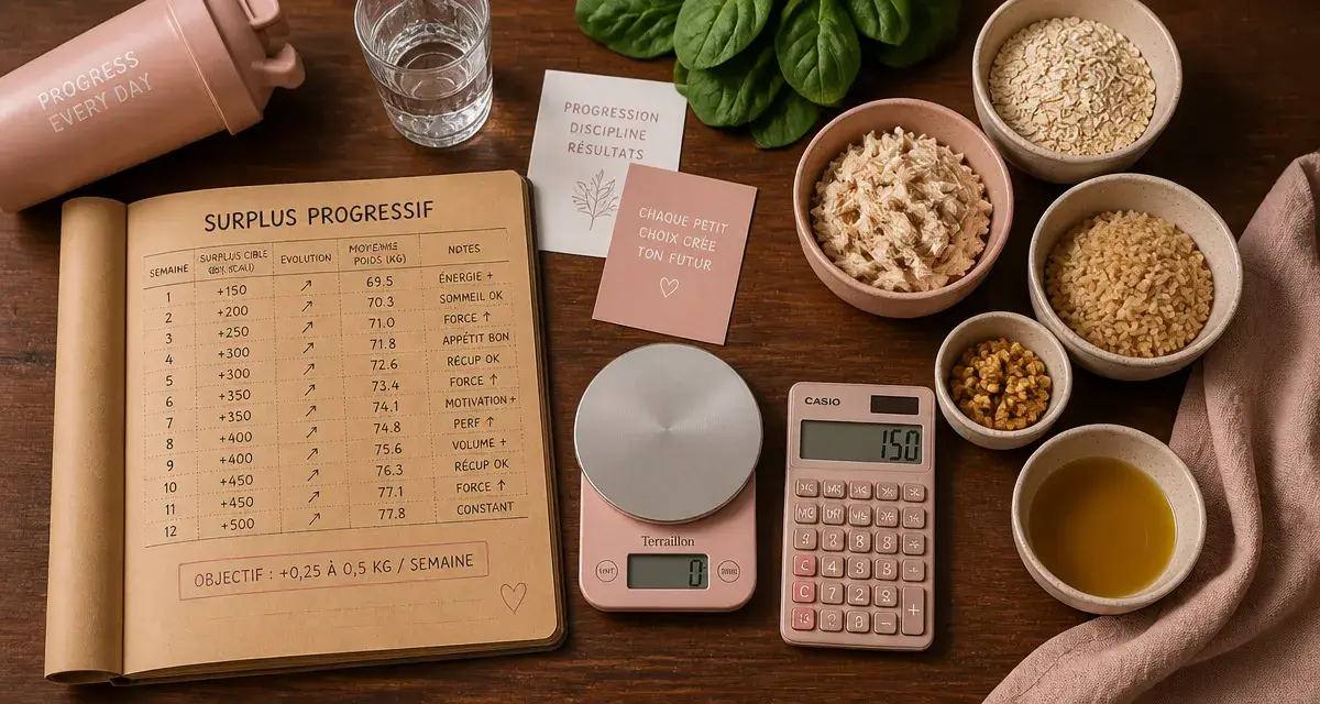Régime de prise de masse : surplus 500 kcal et paliers anti gras