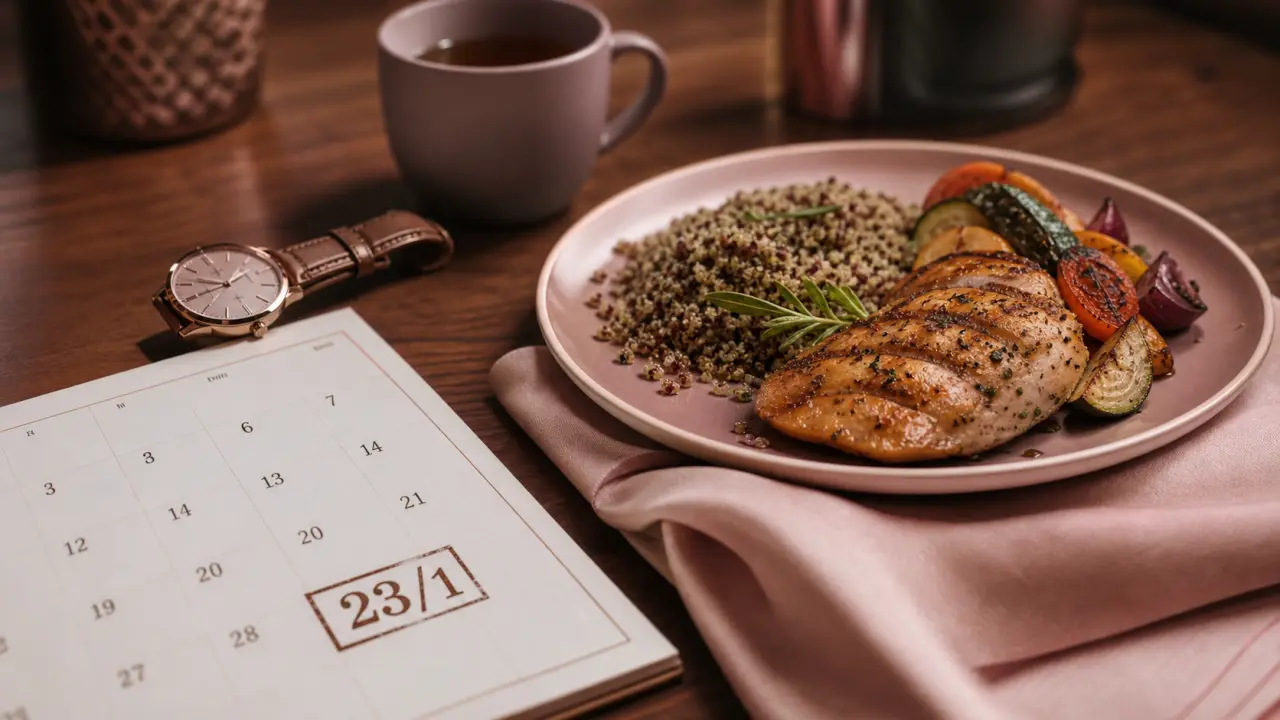 1 repas par jour combien de kilos perdus : calendrier et assiette