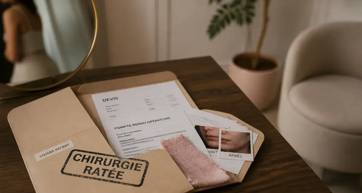 Chirurgie avant apres raté : dossier médical avant/après et compte-rendu opératoire