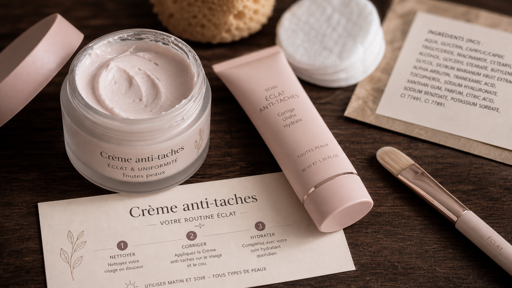 Meilleur crème éclaircissante pour visage, atténue les taches