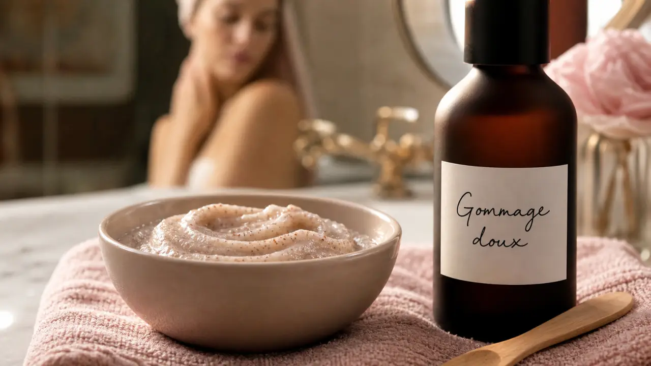 Meilleur gommage visage : crème à grains fins sur peau