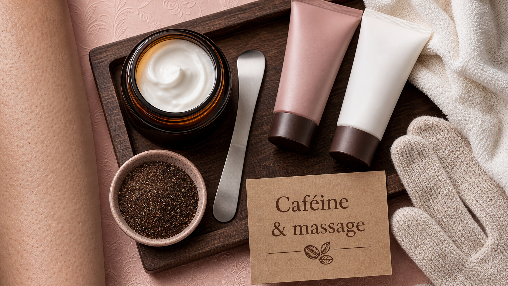 Meilleure crème raffermissante corps caféine karité Q10, routine massage