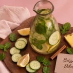 Boisson detox pour maigrir : eau detox concombre citron menthe