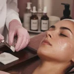 C’est quoi un peeling : esthéticienne applique des acides AHA/BHA, précautions
