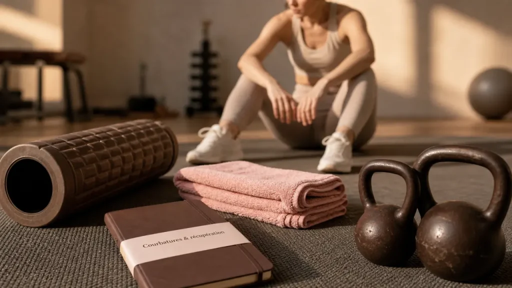 Courbatures apres musculation bon signe, récupération après séance