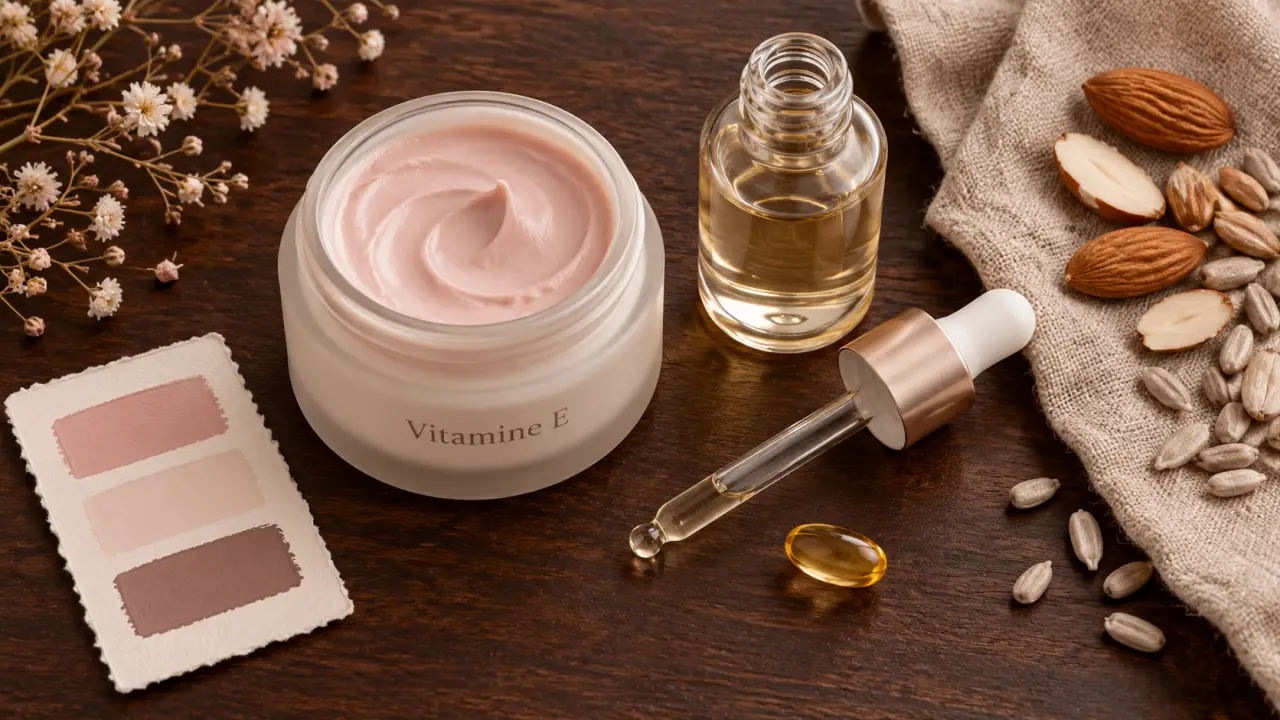 Bienfaits vitamine E pour la peau : crème visage antioxydante
