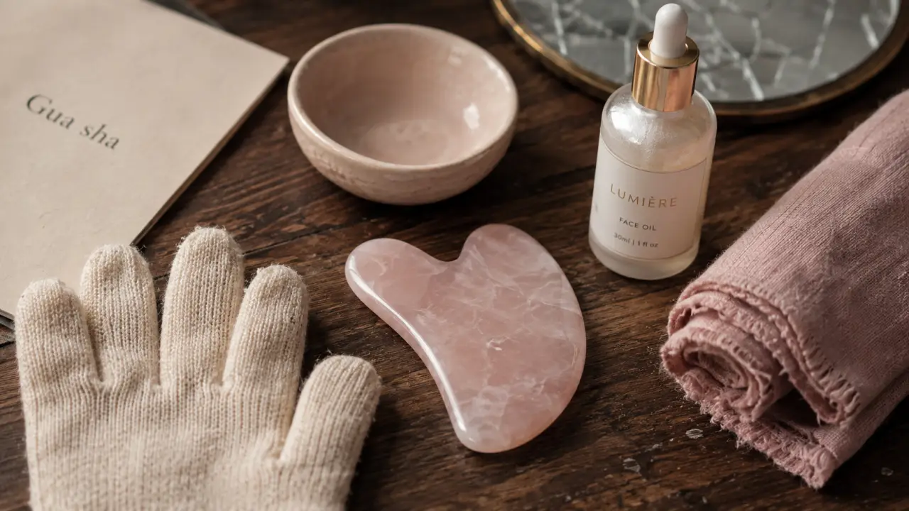 Gua sha bienfaits : pierre quartz rose pour massage du visage