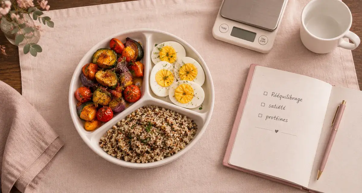 Plan alimentaire pour perte de poids sans s’affamer, anti effet yoyo