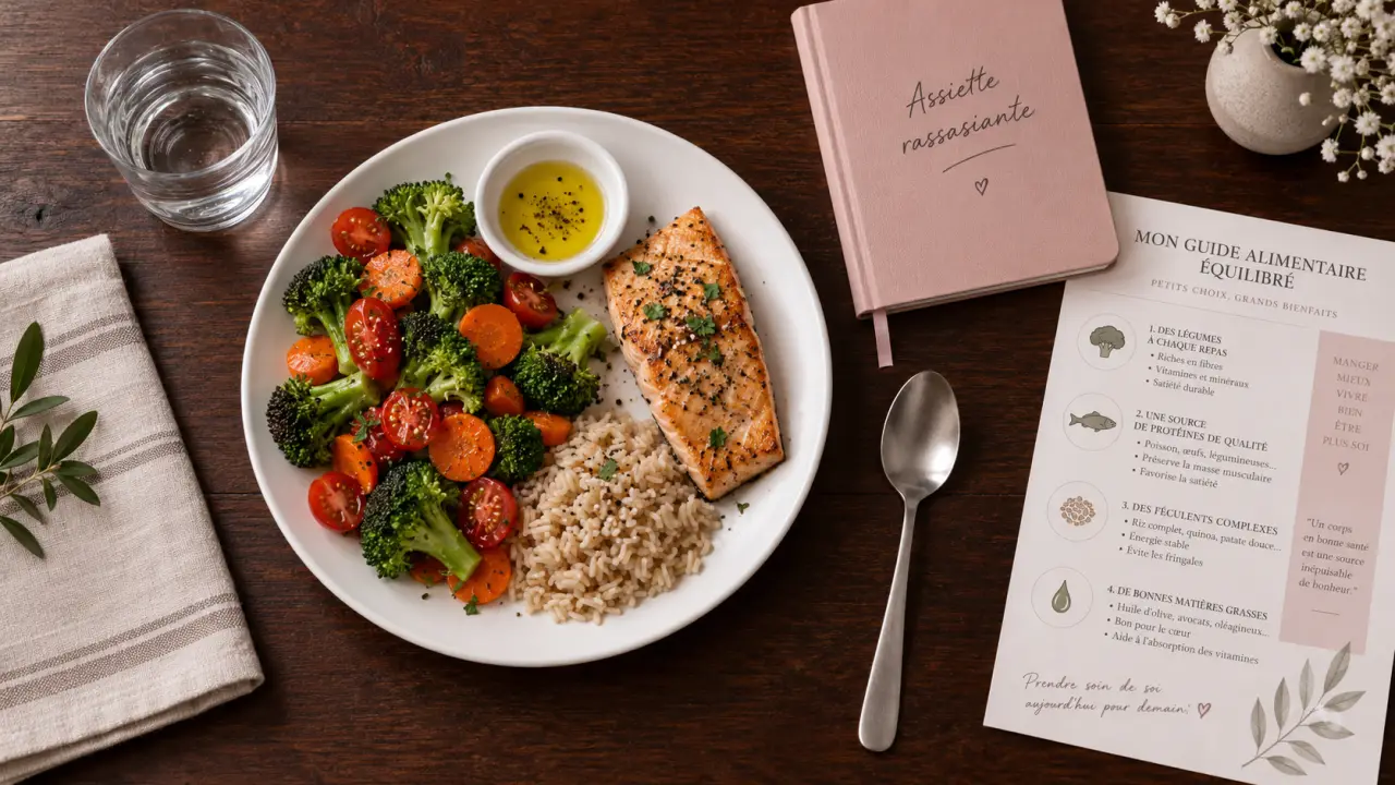 Que faut il manger pour perdre du poids : assiette rassasiante, légumes et protéines