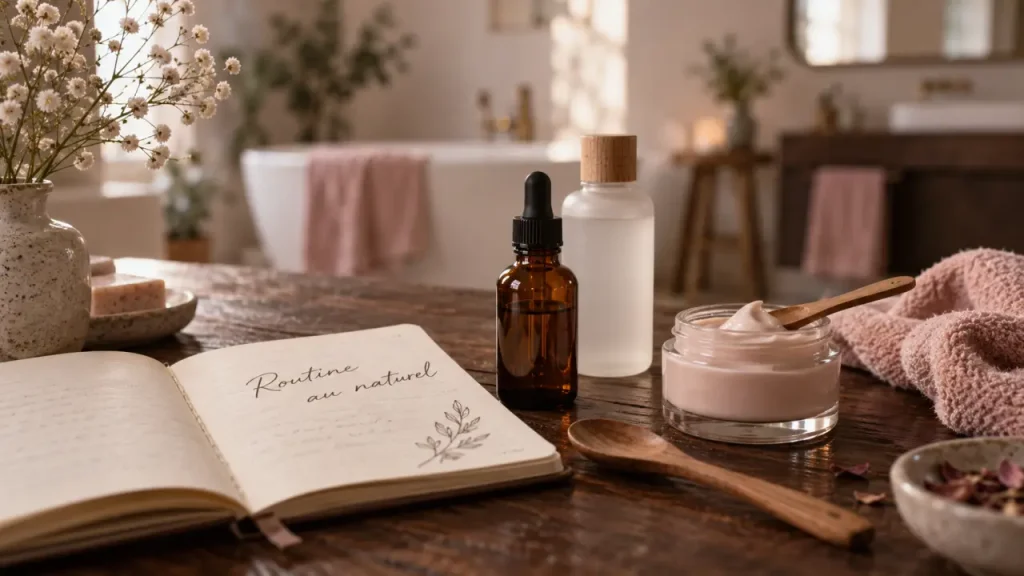Soin au naturel pour apaiser la peau, routine minimale